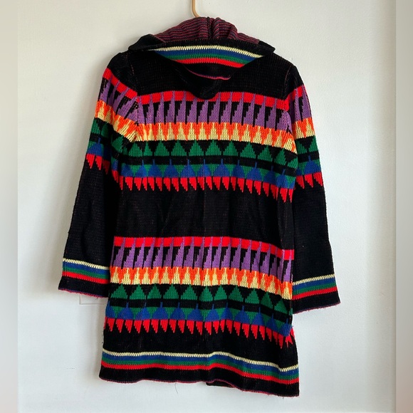 Vintage 60s/70s Hooded Cardigan Sweater - Picture 2 of 3